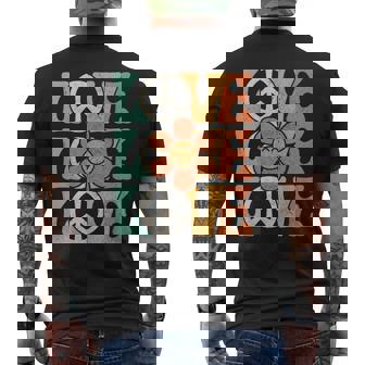 Peace Sign Love 60S 70S Costume 70 Theme Party Groovy Hippie Men's Back Print T-shirt | Mazezy