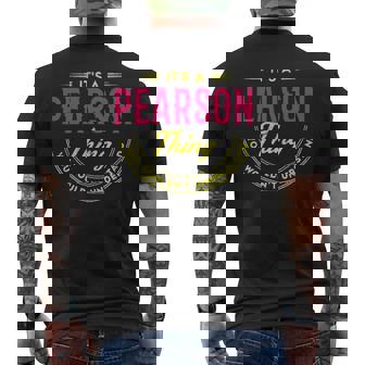 Pearson Shirt Personalized Name Gifts With Name Pearson Mens Back Print T-shirt - Seseable