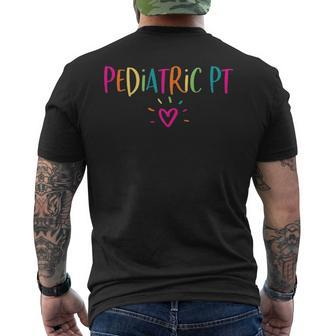 Pediatric Pt Physical Therapy Office Staff Appreciation Men's T-shirt Back Print - Seseable