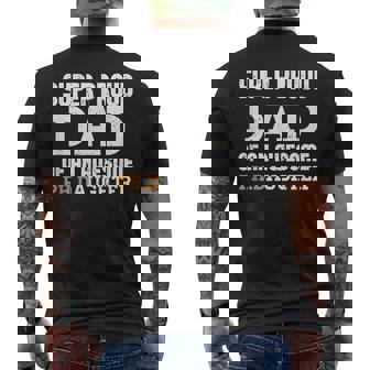 Phd Dad Doctoral Dad Outfit Doctorate Graduate Dad Men's Back Print T-shirt | Mazezy