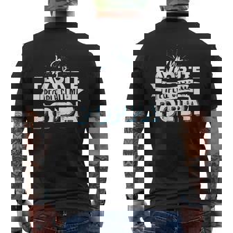 Poppa My Favorite People Call Me Poppa Mens Back Print T-shirt | Mazezy