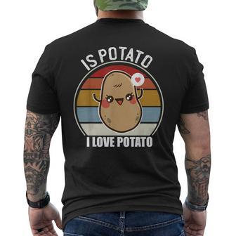 Is Potato In Television As Seen On Late Night Kawaii Potato Men's T-shirt Back Print - Seseable