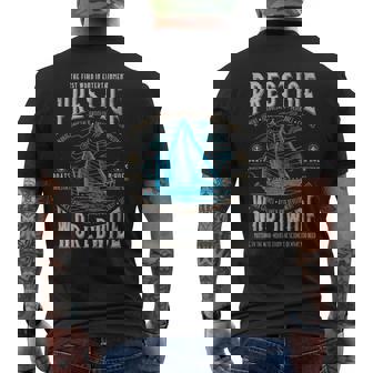 Prestige Worldwide Step Brothers Boats Men's Back Print T-shirt | Mazezy