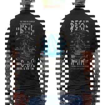 Prestige Worldwide Step Brothers Boats Graphic Men's Back Print T-shirt | Mazezy