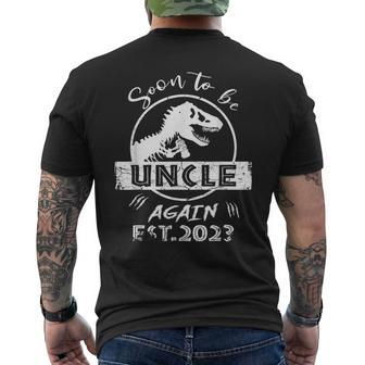 Promoted To Uncle Again 2023 Soon To Be Uncle Again Gift For Mens Mens Back Print T-shirt | Mazezy