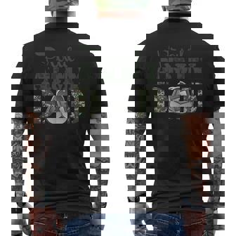 Proud Army Dad Army Military Men's Back Print T-shirt
