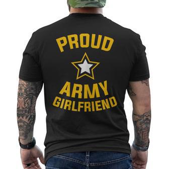 Proud Army Girlfriend Military Soldier Army Girlfriend Gift For Womens Mens Back Print T-shirt