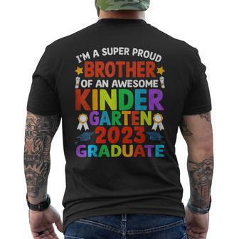 Proud Brother Of Awesome Kindergarten Graduated Graduation Mens Back Print T-shirt - Seseable