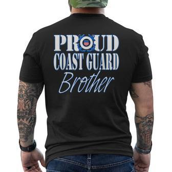Proud Coast Guard Brother Us Military Men Men's T-shirt Back Print - Seseable
