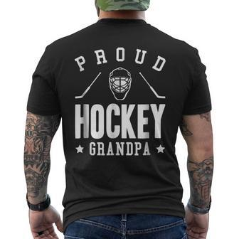 Proud Hockey Grandpa Men's Back Print T-shirt | Mazezy