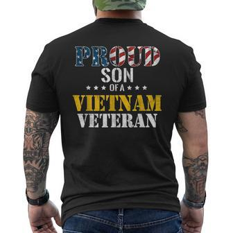 Proud Son Of A Vietnam Veteran Us Veterans Day Men's T-shirt Back Print - Seseable