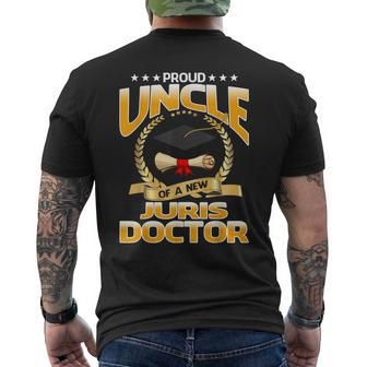 Proud Uncle Of A New Juris Doctor Mens Back Print T-shirt | Mazezy DE