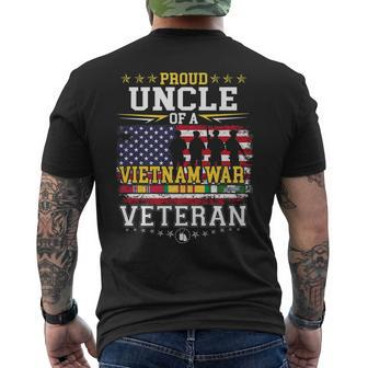 Proud Uncle Vietnam War Veteran Matching With Nephew Niece Men's T-shirt Back Print - Seseable