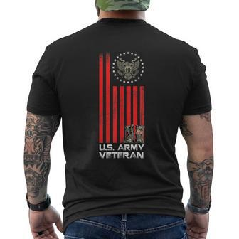 Proud Us Army Veteran Usa Flag Army Boots And America Flag Men's T-shirt Back Print - Seseable