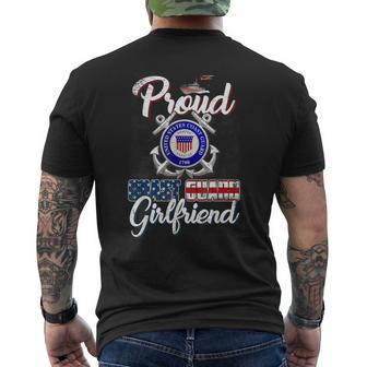 Proud Us Coast Guard Girlfriend Us Military Family Mens Back Print T-shirt | Mazezy CA