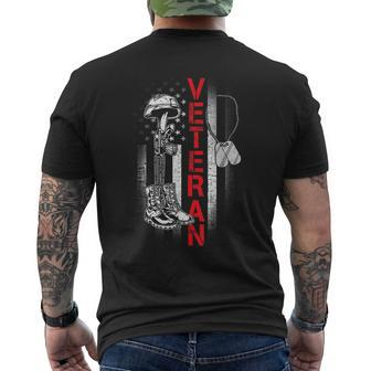 Proud Us Veteran Army Soldier Military Us Navy July 4Th Gift Mens Back Print T-shirt | Mazezy CA