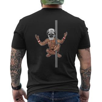 Pug Man Fitness Justin Ashar Snapback Mens Back Print T-shirt | Mazezy