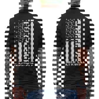 Purple Up For Military Child Military Kids Month Mens Back Print T-shirt | Mazezy