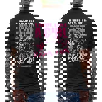 Quad Atv Girl I Ride Like A Girl Try To Keep Up Men's Back Print T-shirt | Mazezy