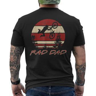 Rad Dad Racing Retro Vintage 80S Bmx V2 Men's T-shirt Back Print - Seseable