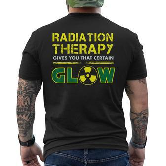 Radiation Therapy Radiation Therapist Cancer Fighter Men's Back Print T-shirt | Mazezy