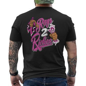 Rag 2 Riches Gs Active Fuchsia Matching Men's Back Print T-shirt | Mazezy