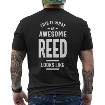 Reed Name Gift This Is What An Awesome Reed Looks Like Mens Back Print T-shirt - Seseable