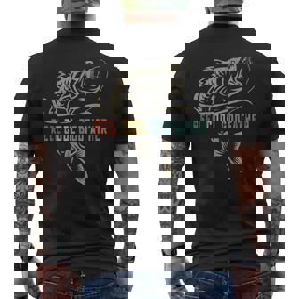 Reel Cool Godfather  Fathers Day Gift For Fishing Dad Mens Back Print T-shirt