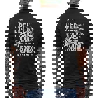 Reel Cool Grandpa Fishing Lover For Fathers Day V2 Men's T-shirt Back Print - Seseable