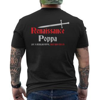 Renaissance Poppa _ Funny Renfest Festival Gift Mens Back Print T-shirt | Mazezy