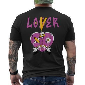 Retro 1 Brotherhood Loser Lover Heart Dripping Shoes Men's Back Print T-shirt | Mazezy