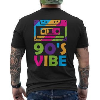 Retro Aesthetic Costume Party Outfit - 90S Vibe Men's Back Print T-shirt | Mazezy
