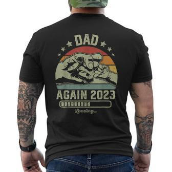 Retro Dad Again Est 2023 Loading Future New Vintage Men's T-shirt Back Print - Seseable