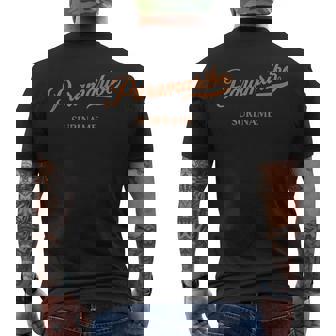 Retro Suriname City - Vintage Paramaribo Men's T-shirt Back Print | Seseable CA