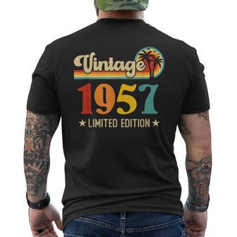 Retro Vintage 1957 Limited Edition 1957 Birthday Men's Back Print T-shirt | Mazezy