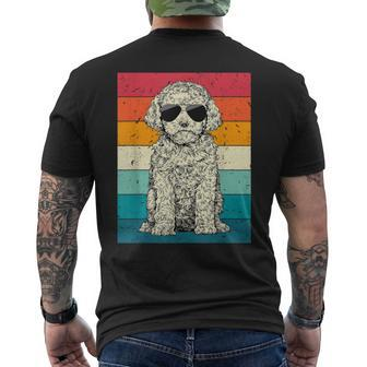 Retro Vintage Cavapoo With Sunglasses Doodle Dog Lovers Men's T-shirt Back Print - Seseable