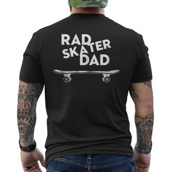 Retro Vintage Rad Skater Dad Skateboard Men's T-shirt Back Print - Seseable