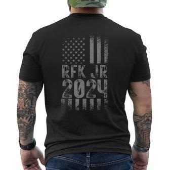 Rfk Jr For President 2024 Robert Kennedy Jr 24 Flag Classic Mens Back Print T-shirt - Thegiftio