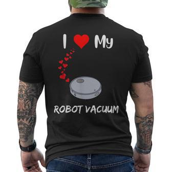 Robot Vacuum Lover Robot House Cleaner Doing Housework Men's T-shirt Back Print - Thegiftio UK