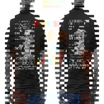 Rock The Test Dont Stress Just Do Your Best Testing Men's Back Print T-shirt | Mazezy