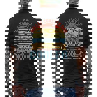 Roller Coaster Dad Father Amusement Park Theme Park Mens Back Print T-shirt | Mazezy