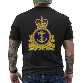 Royal Canadian Navy Rcn Military Armed Forces Men's T-shirt Back Print - Seseable