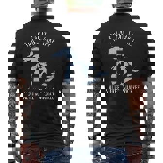 Salt Free Shark Free Great Lakes Men's T-shirt Back Print | Seseable CA
