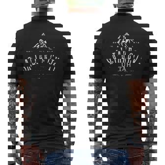 Salt Lake City Utah Awesome Mountain Souvenir Men's T-shirt Back Print | Seseable CA