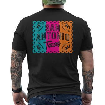 San Antonio Fiesta City Cinco De Mayo Mexican Party Men's Back Print T-shirt | Mazezy