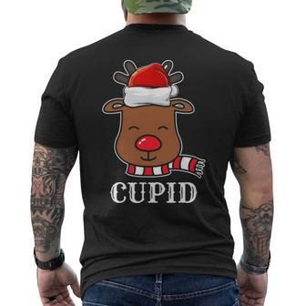 Santa Reindeer Cupid Xmas Group Costume V2 Men's T-shirt Back Print - Seseable