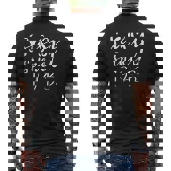 Sassy Since 1943 Birthday 80 Years Old 80Th Cute Men's Back Print T-shirt | Mazezy