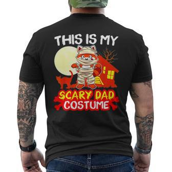 This Is My Scary Dad Costume Halloween Men's Back Print T-shirt | Mazezy