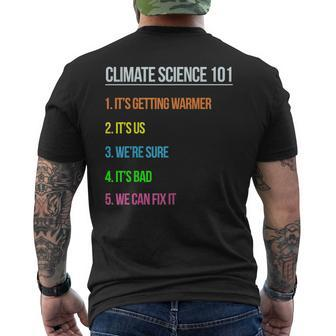 Science March Tshirt Earth Day Climate Change Scientists Ts Men's Back Print T-shirt | Mazezy
