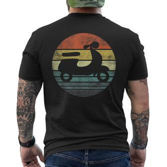 Scooter Driver Retro Classic Motorbike Moped Men's T-shirt Back Print - Seseable